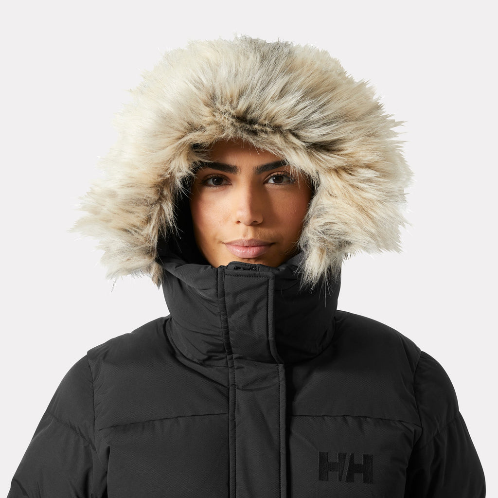 W ARIA LONG PARKA, BLACK, L