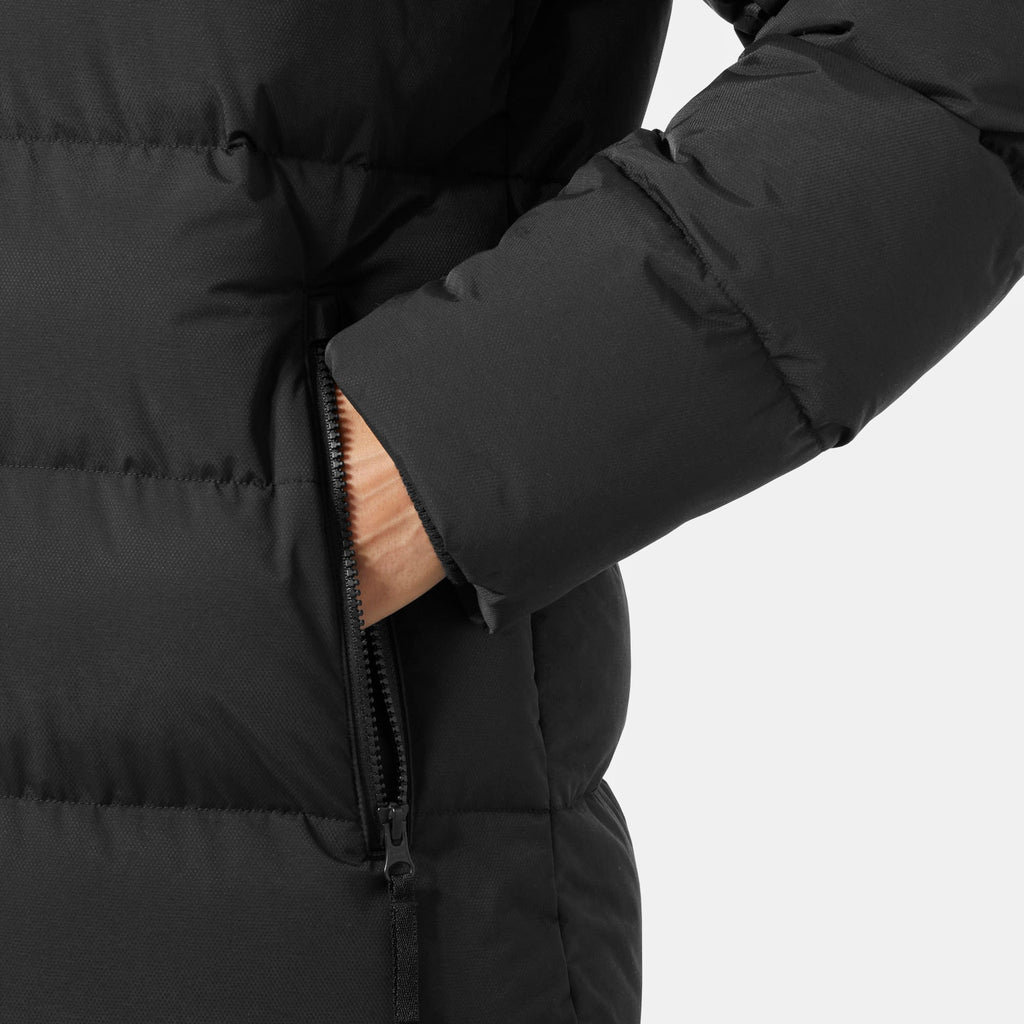 W ARIA LONG PARKA, BLACK, L
