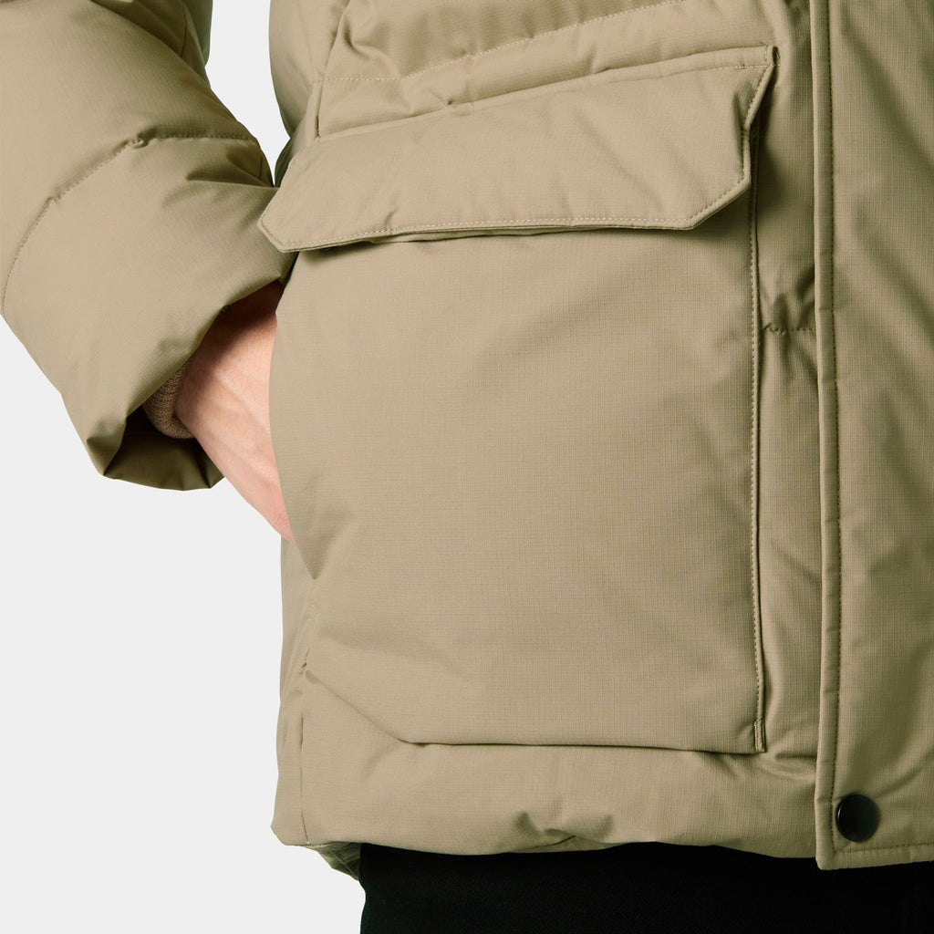 NORDIC PUFFY JACKET, PEBBLE, XXL