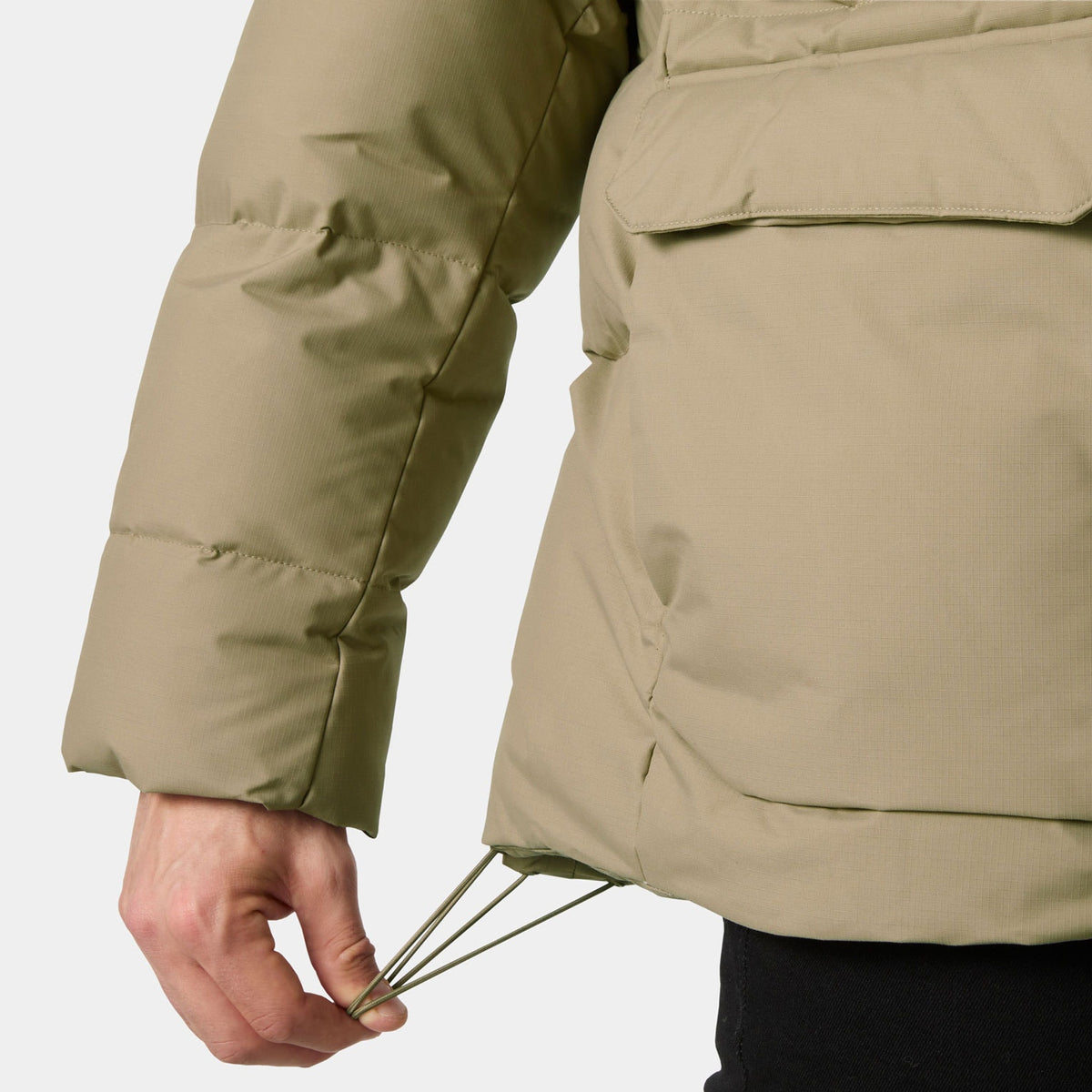 NORDIC PUFFY JACKET, PEBBLE, XXL