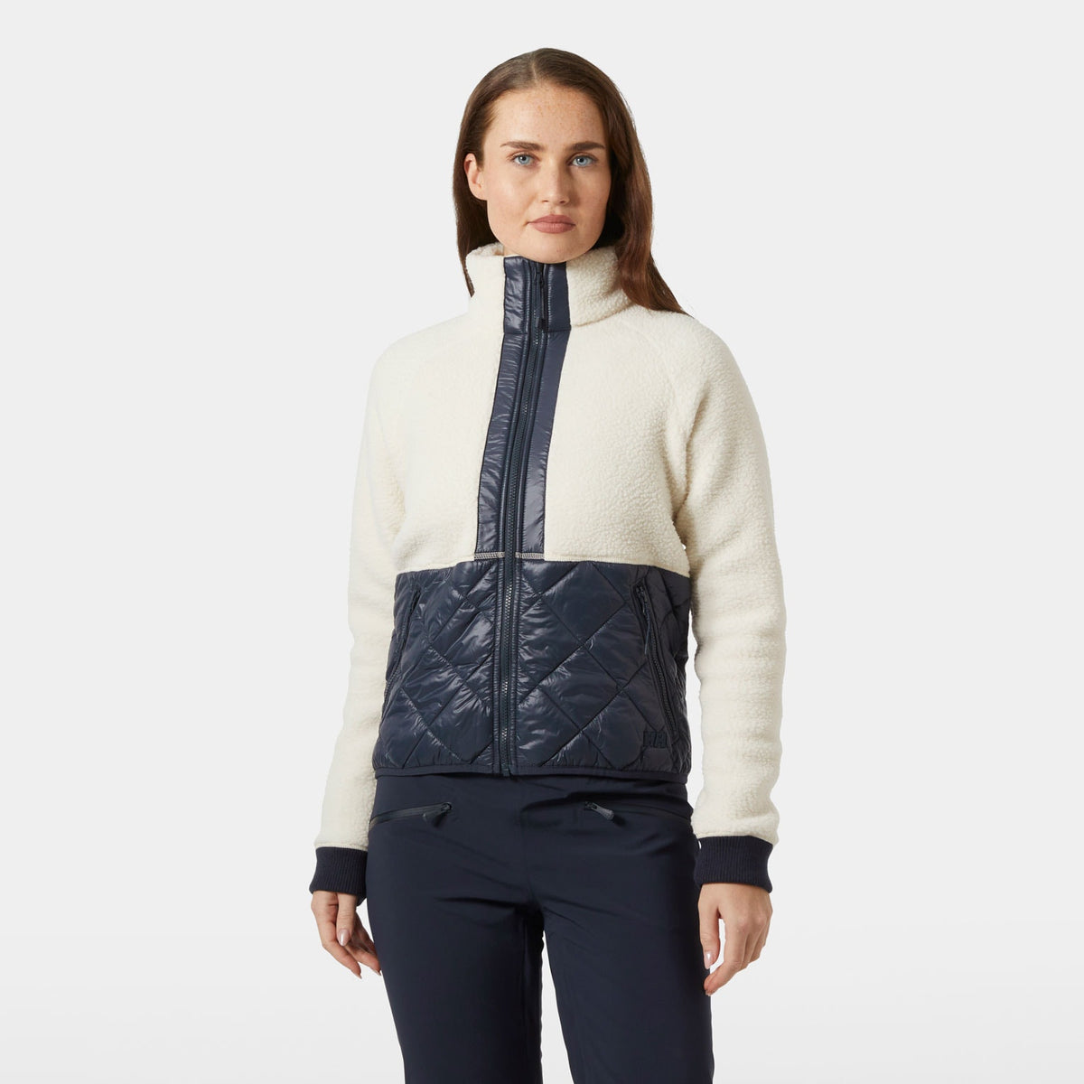 W BLISS HYBRID JACKET, CREAM, XL