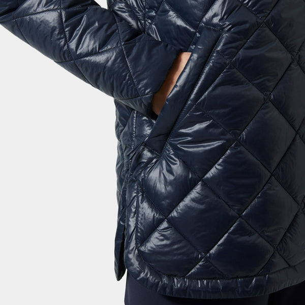 W BLISS QUILT JACKET, NAVY, L