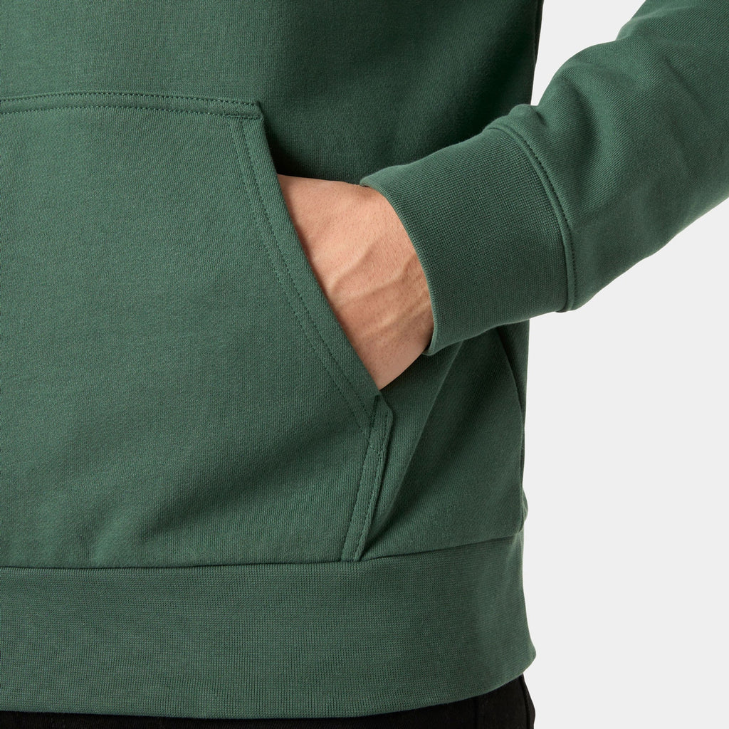 CORE GRAPHIC HOODIE, JUNGLE GREE, XXL