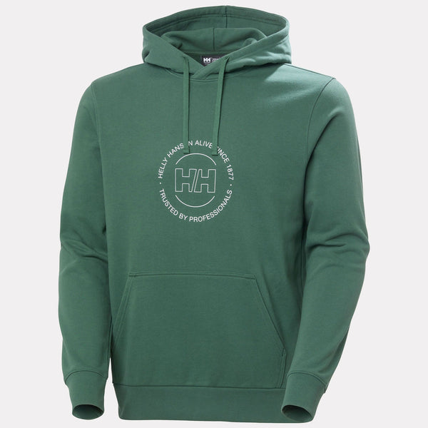 CORE GRAPHIC HOODIE, JUNGLE GREE, XXL