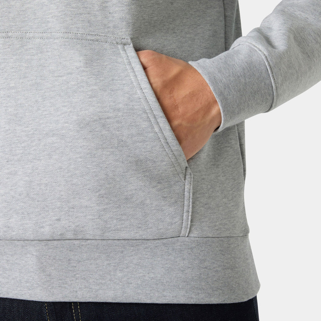 CORE GRAPHIC HOODIE, GREY MELANG, XXL