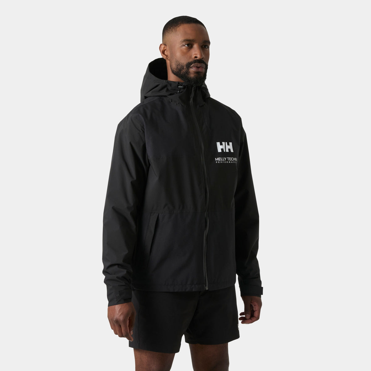 ACE RAIN JACKET, BLACK, XXL