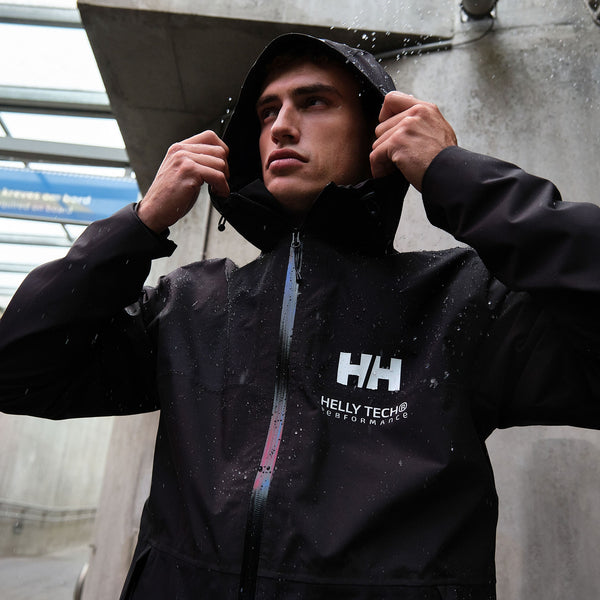 ACE RAIN JACKET, BLACK, XXL