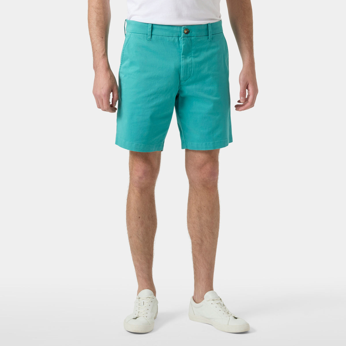 BRYGGEN CHINO SHORTS, DARK MINT, 32