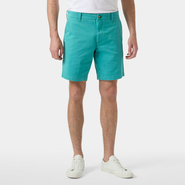 BRYGGEN CHINO SHORTS, DARK MINT, 32