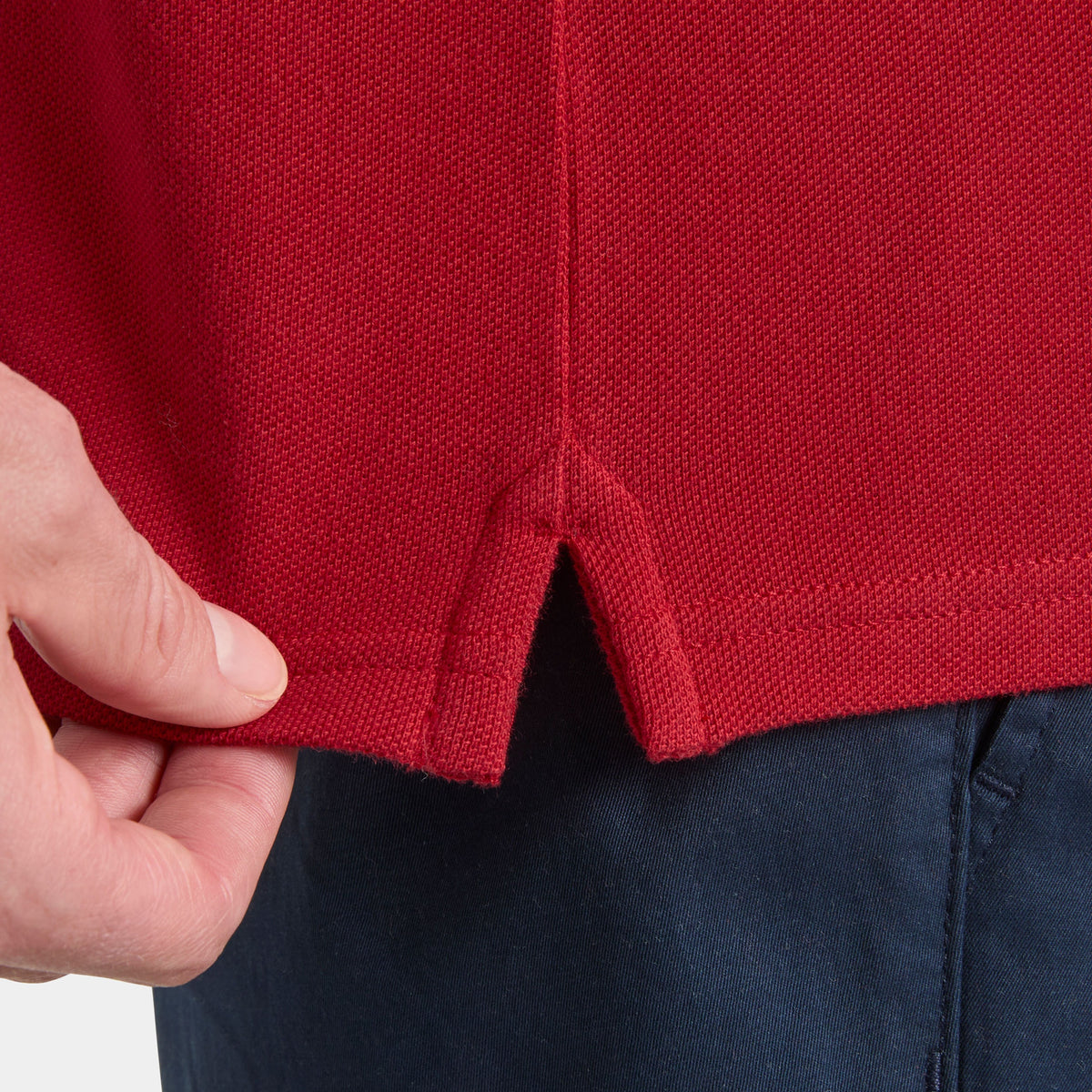 HUDSON POLO, RED, XXL