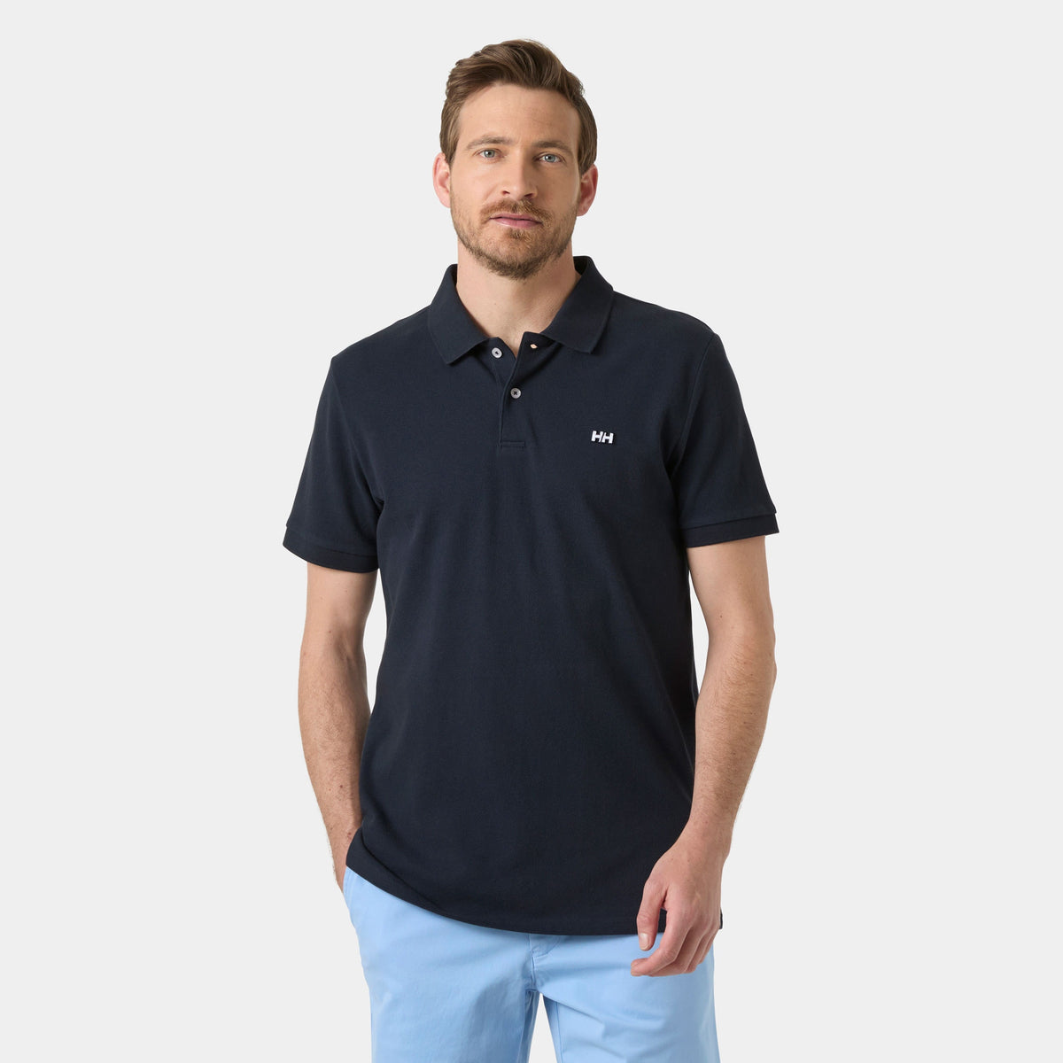 HUDSON POLO, NAVY, XXL