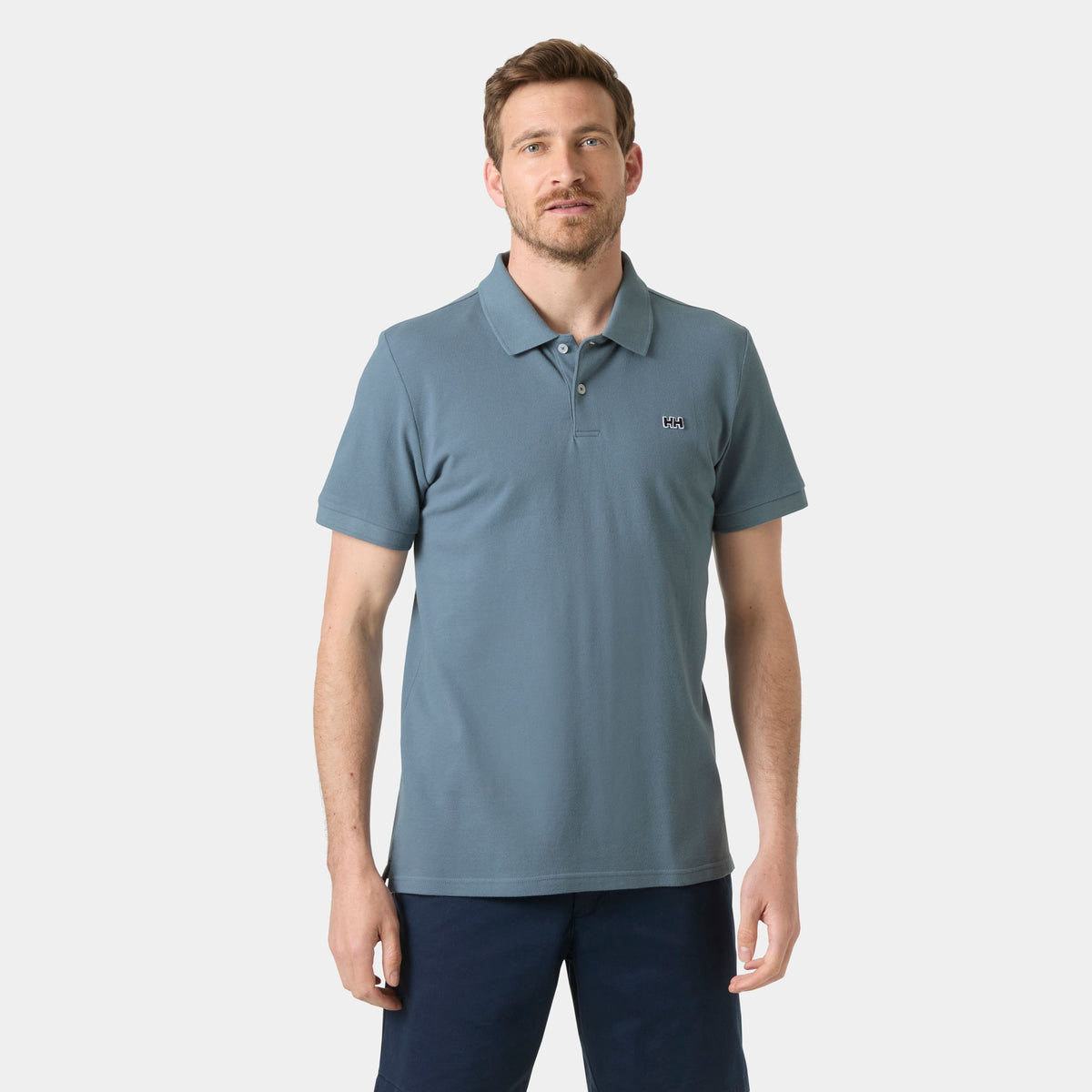 HUDSON POLO, WASHED NAVY, XXL