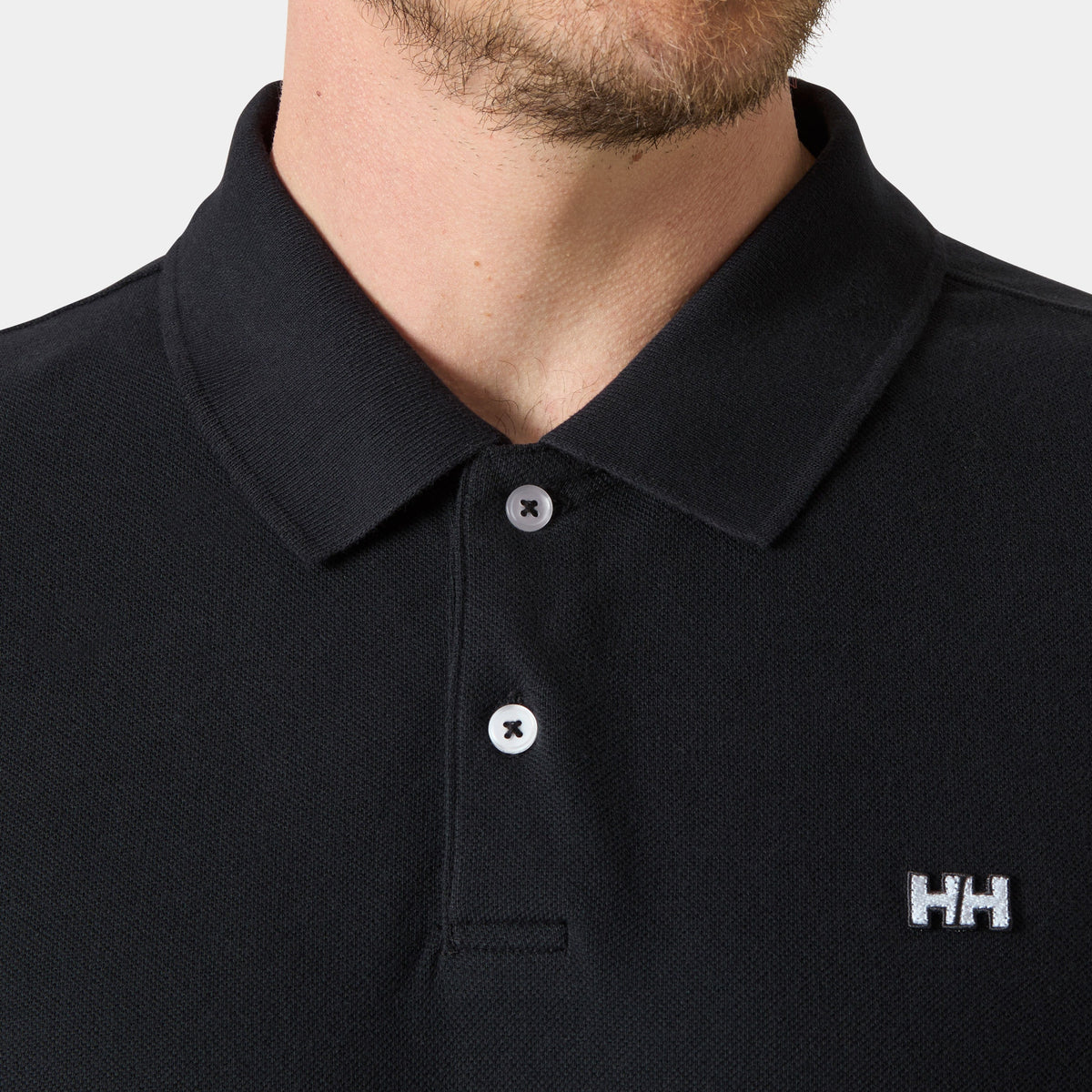 HUDSON POLO, BLACK, XXL