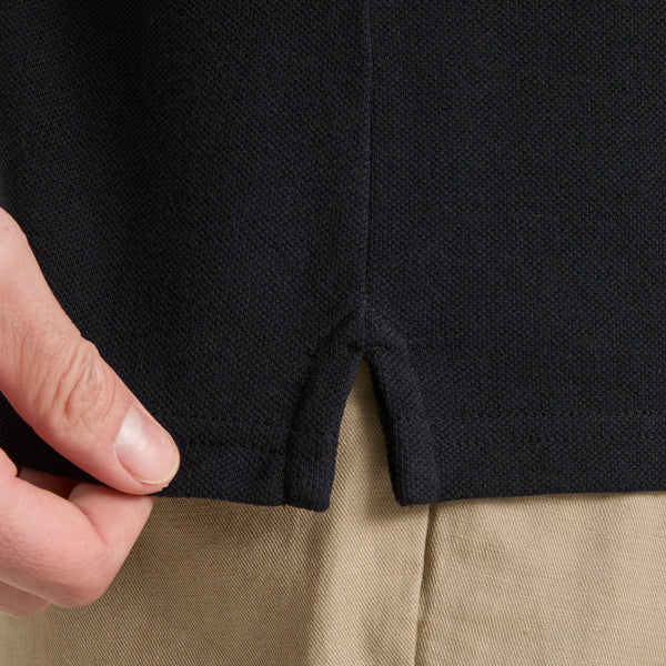 HUDSON POLO, BLACK, XXL