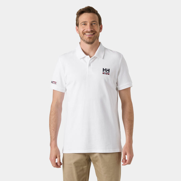 TOULON GRAPHIC POLO, WHITE, S