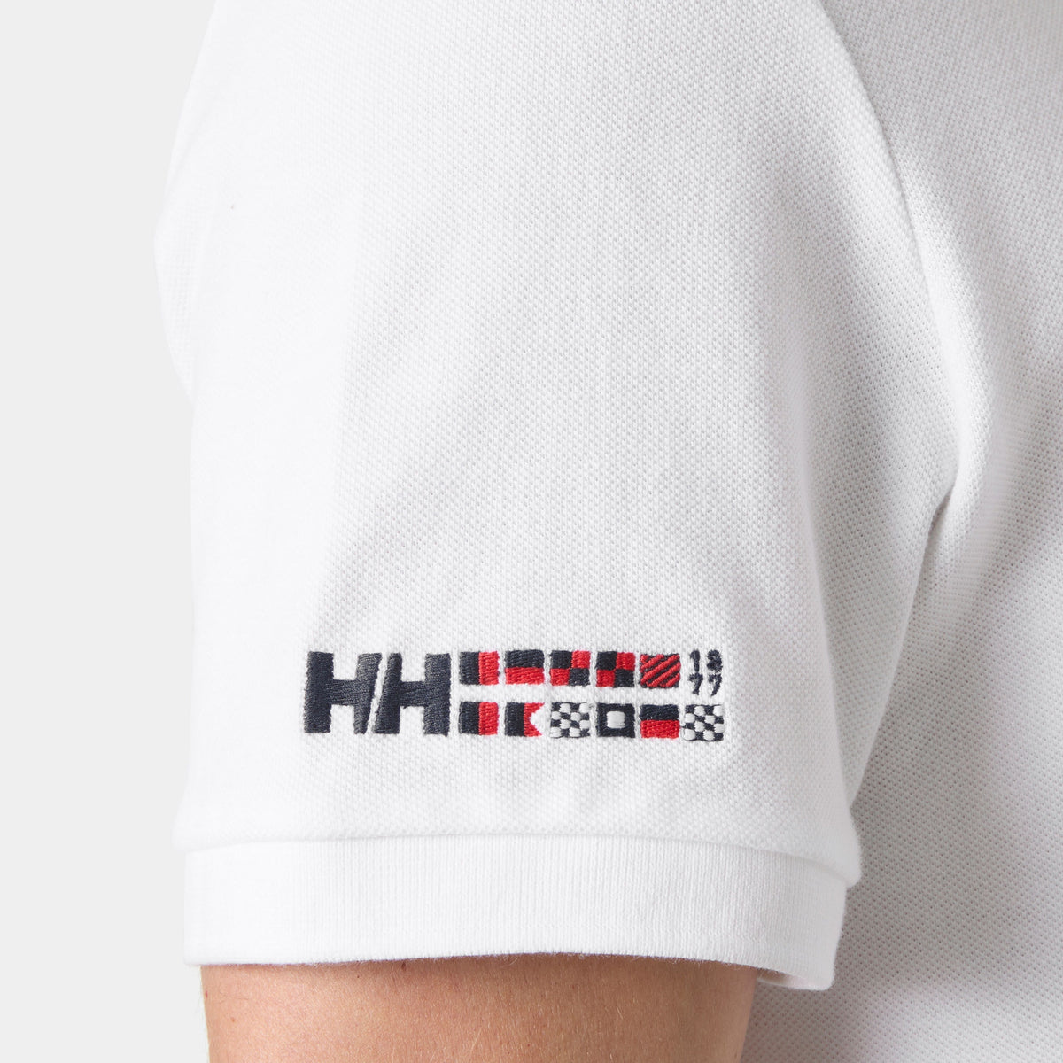 TOULON GRAPHIC POLO, WHITE, S
