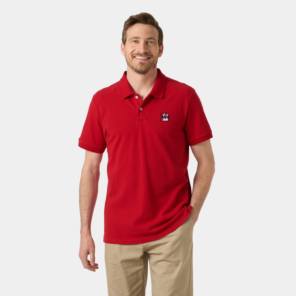 TOULON GRAPHIC POLO, RED, L