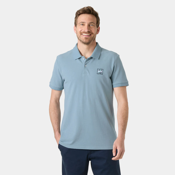 TOULON GRAPHIC POLO, WINDY BLUE, S