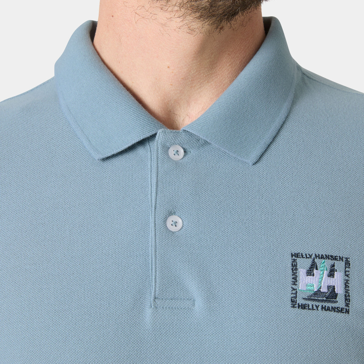 TOULON GRAPHIC POLO, WINDY BLUE, S