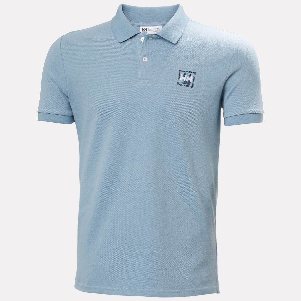 TOULON GRAPHIC POLO, WINDY BLUE, S