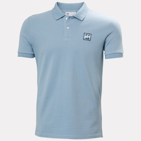 TOULON GRAPHIC POLO, WINDY BLUE, S