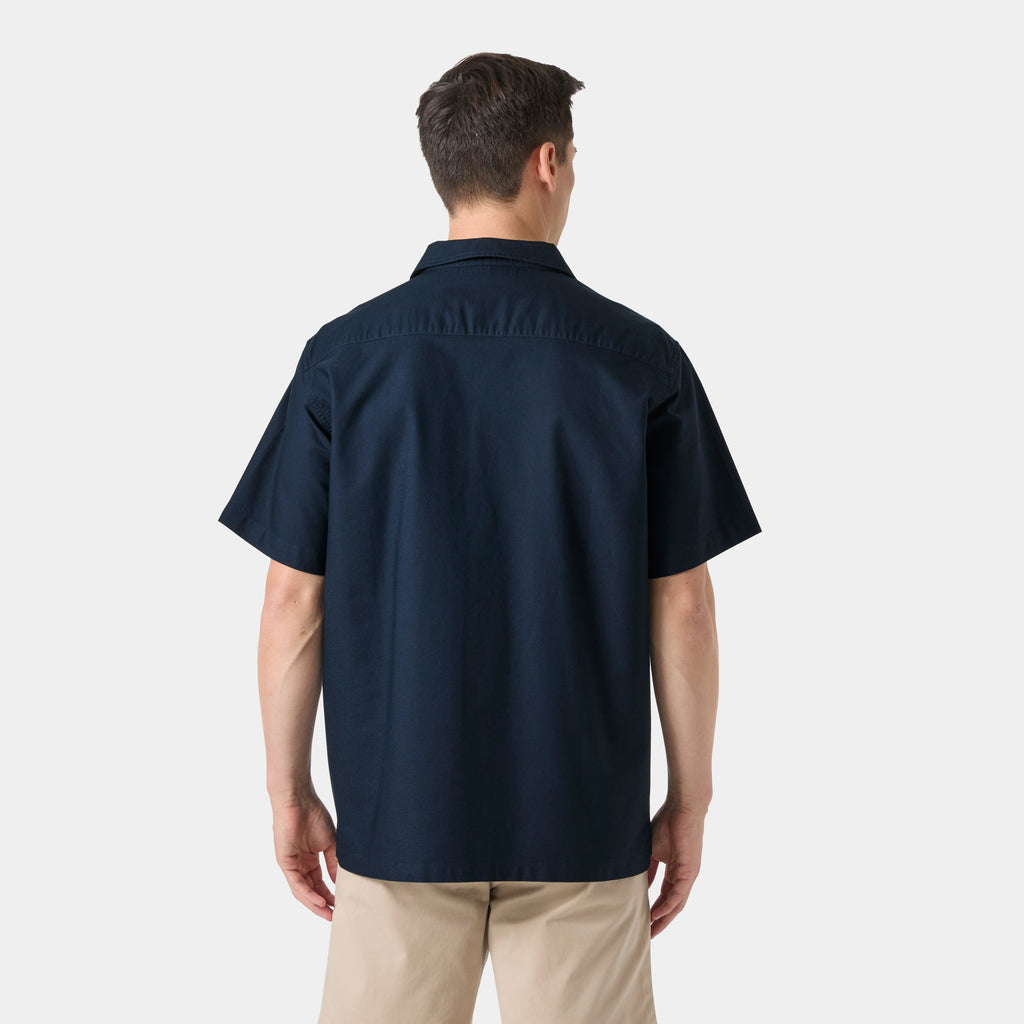 SHORE SS SHIRT, NAVY, XXL
