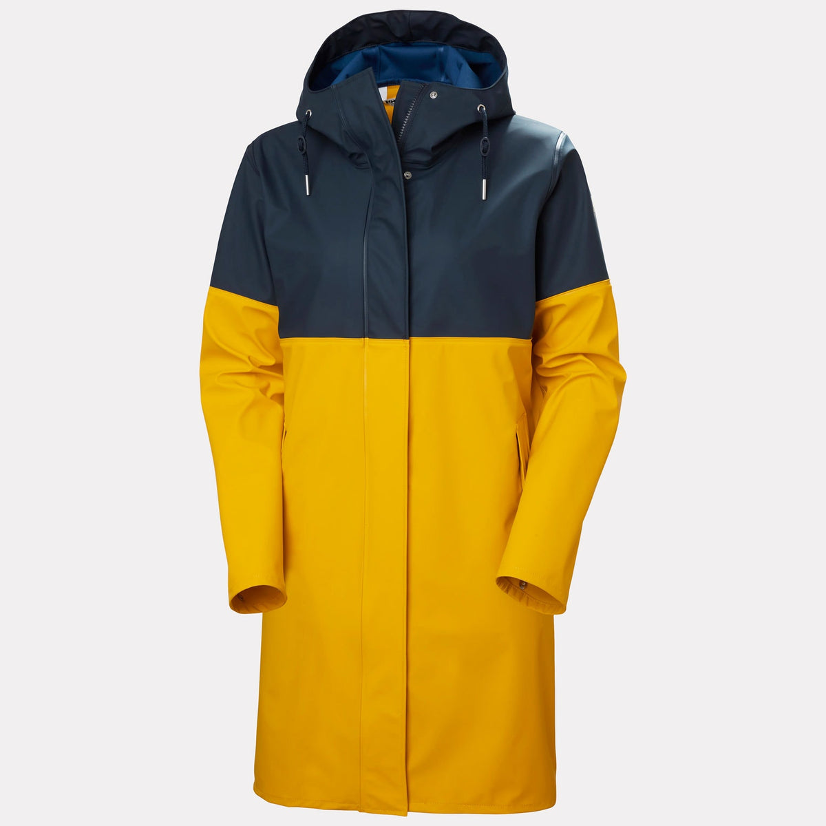 W MOSS BLOCK PU RAIN COAT, ESSENTIAL Y, L
