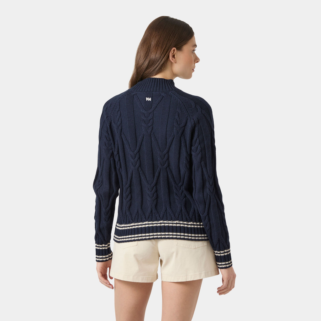 W POSITANO KNIT SWEATER, NAVY, L