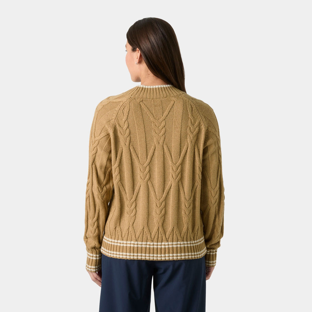 W POSITANO KNIT SWEATER, ELMWOOD MEL, L