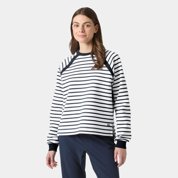 W CAPRI SWEATSHIRT, WHITE NAVY, S