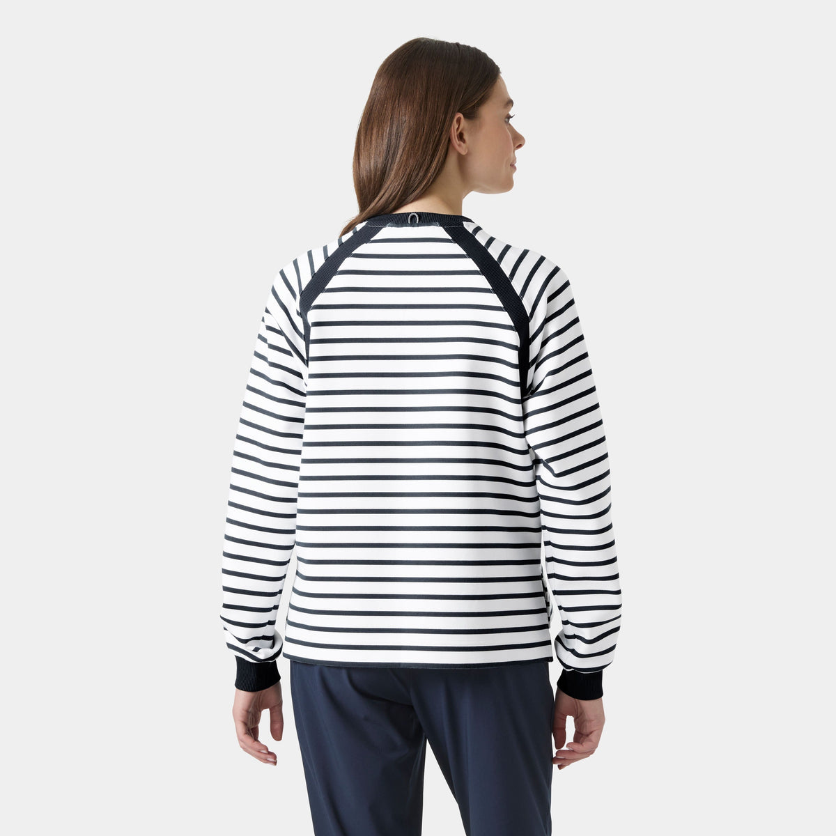 W CAPRI SWEATSHIRT, WHITE NAVY, S