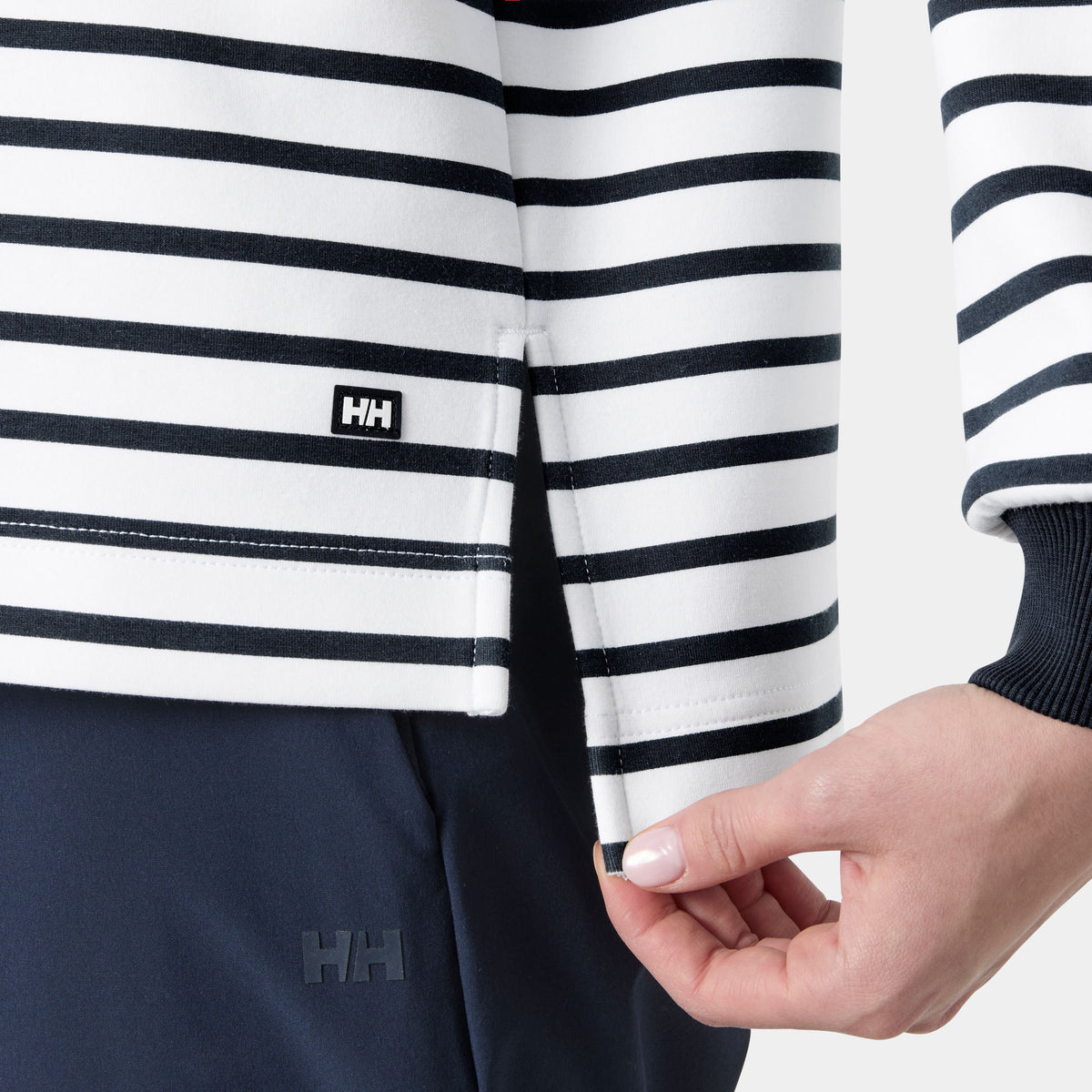 W CAPRI SWEATSHIRT, WHITE NAVY, S