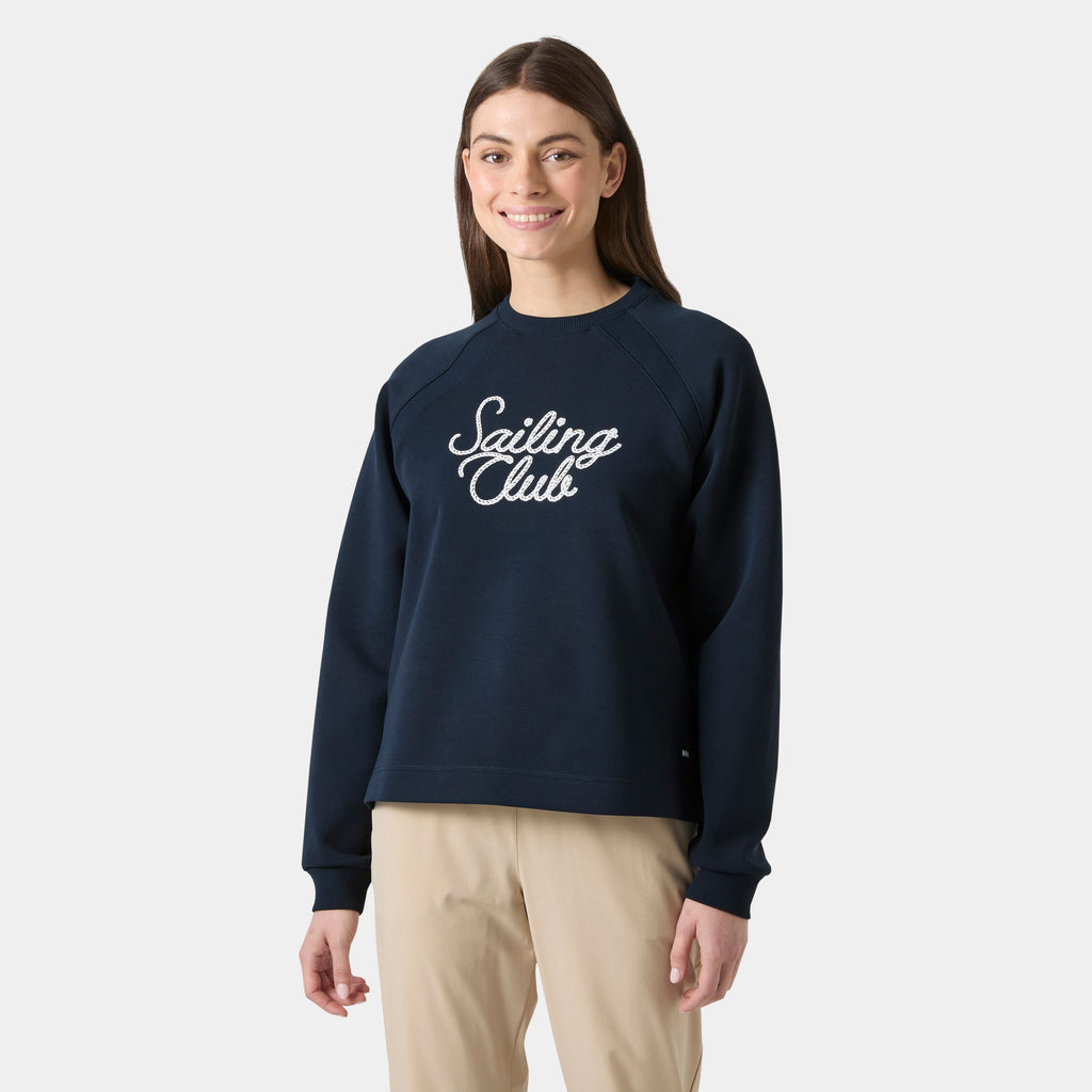 W CAPRI SWEATSHIRT, NAVY, M