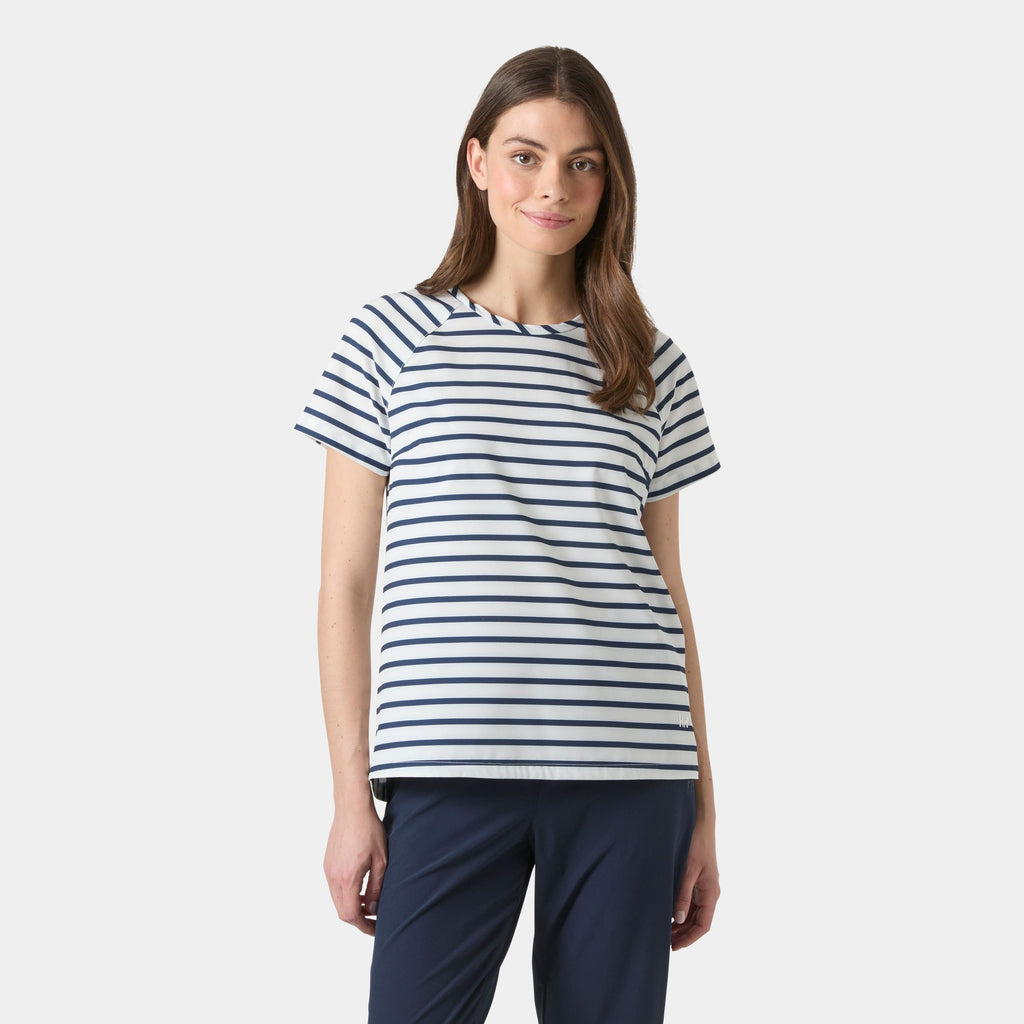 W THALIA TSHIRT, WHITE NAVY, S