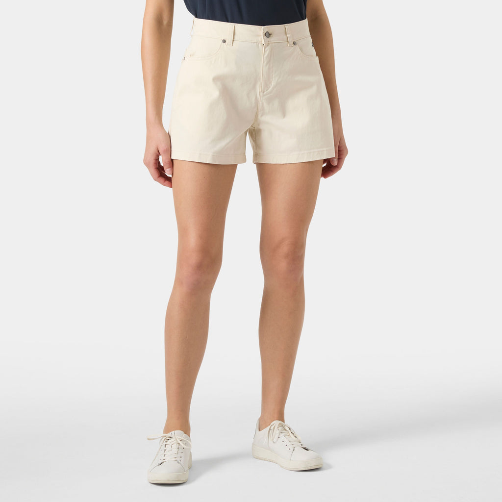 W AMALFI SHORTS 4", CREAM, L