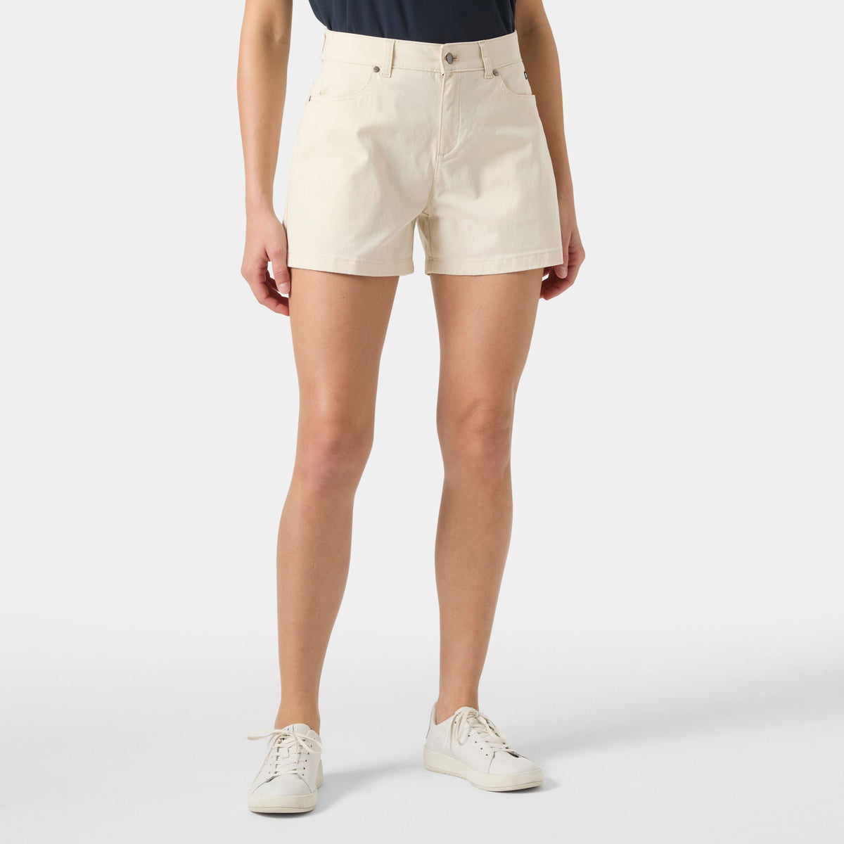 W AMALFI SHORTS 4", CREAM, L