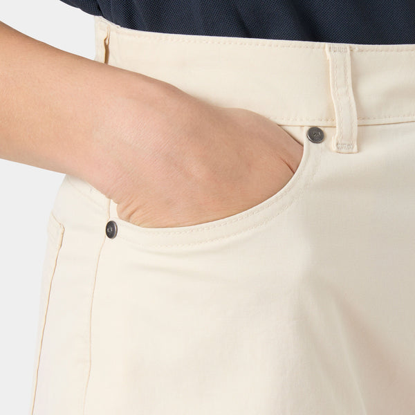 W AMALFI SHORTS 4", CREAM, L