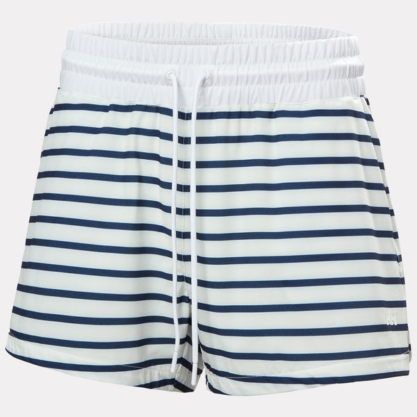W THALIA SHORTS 4", WHITE NAVY, L