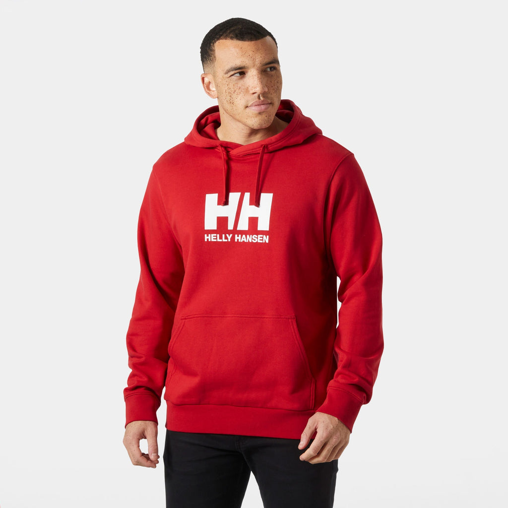 HH LOGO HOODIE 30, RED, XXL