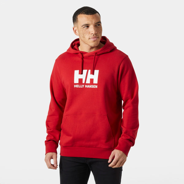 HH LOGO HOODIE 30, RED, XXL
