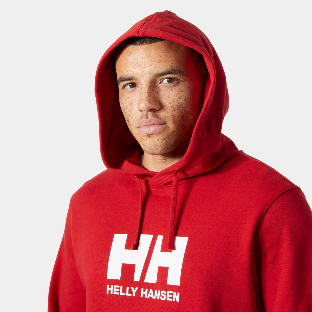 HH LOGO HOODIE 30, RED, XXL
