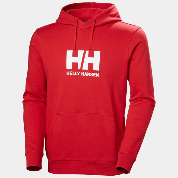HH LOGO HOODIE 30, RED, XXL