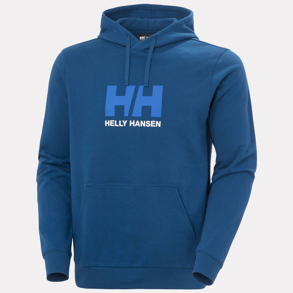 HH LOGO HOODIE, DARK BLUE, XXL