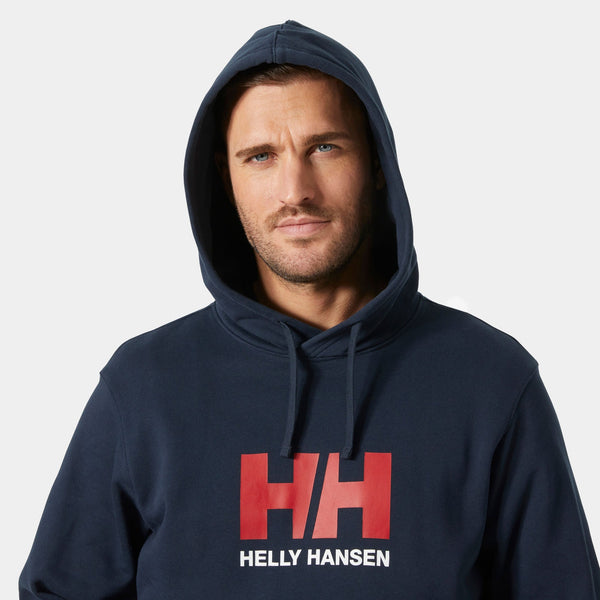 HH LOGO HOODIE, NAVY, XXL