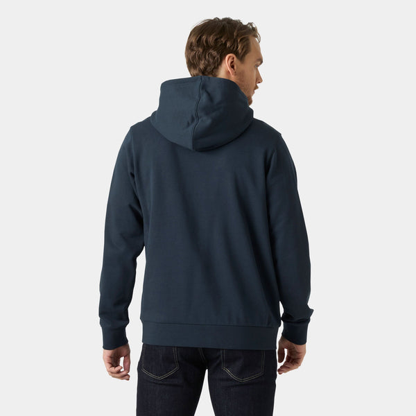 HH LOGO HOODIE, NAVY, L