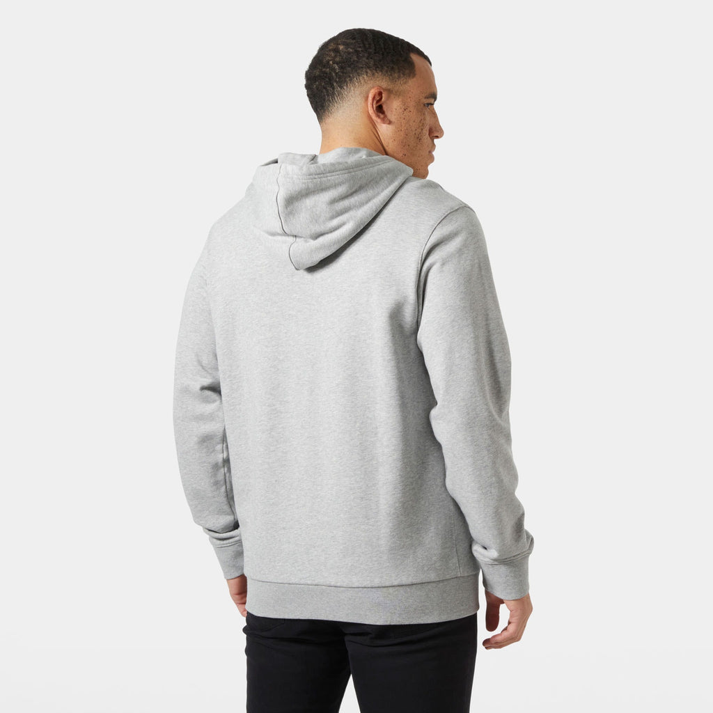 HH LOGO HOODIE, GREY MELANG, XXL