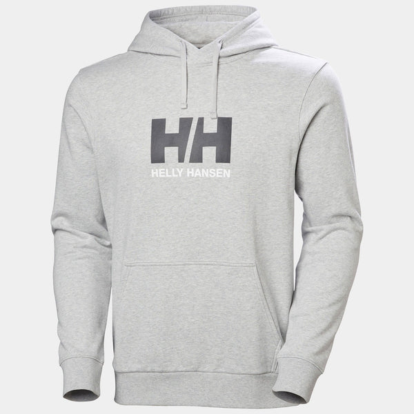 HH LOGO HOODIE, GREY MELANG, XXL