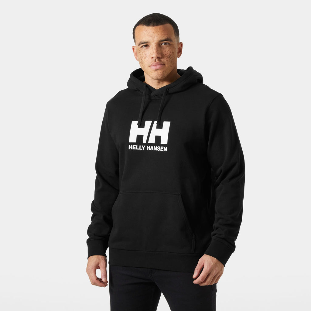 HH LOGO HOODIE, BLACK, XXL