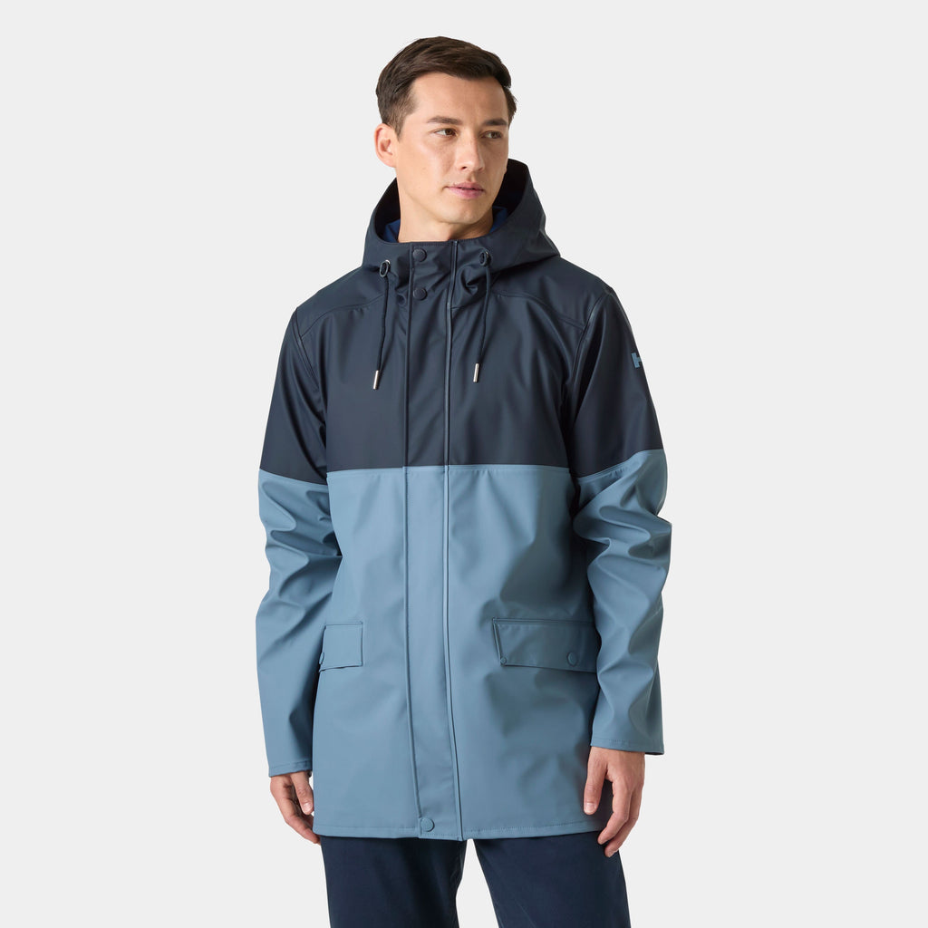 MOSS BLOCK COAT, WASHED NAVY, XXL