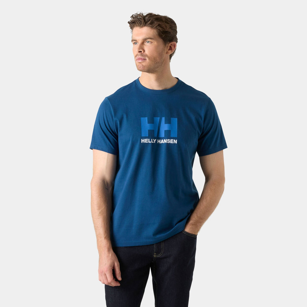 HH LOGO TSHIRT 30, DARK BLUE, XXL